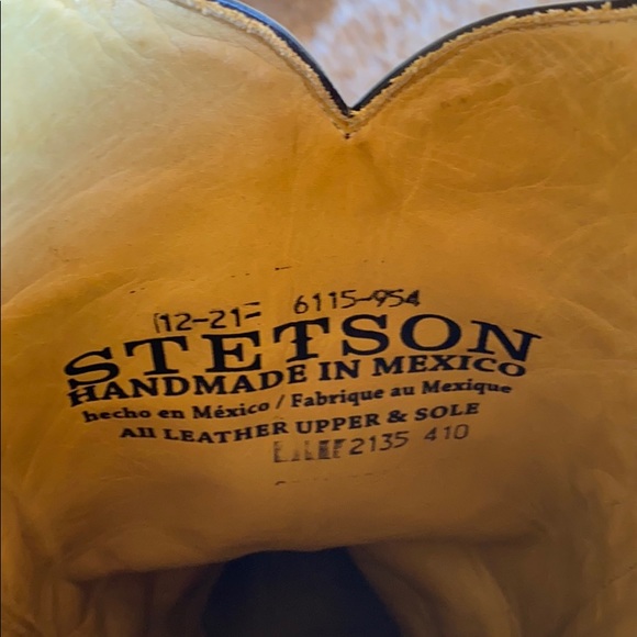 Stetson Women's Two Toned Brown Leather Tall Boot. - Picture 8 of 11